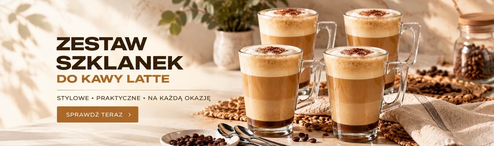 szklanki latte